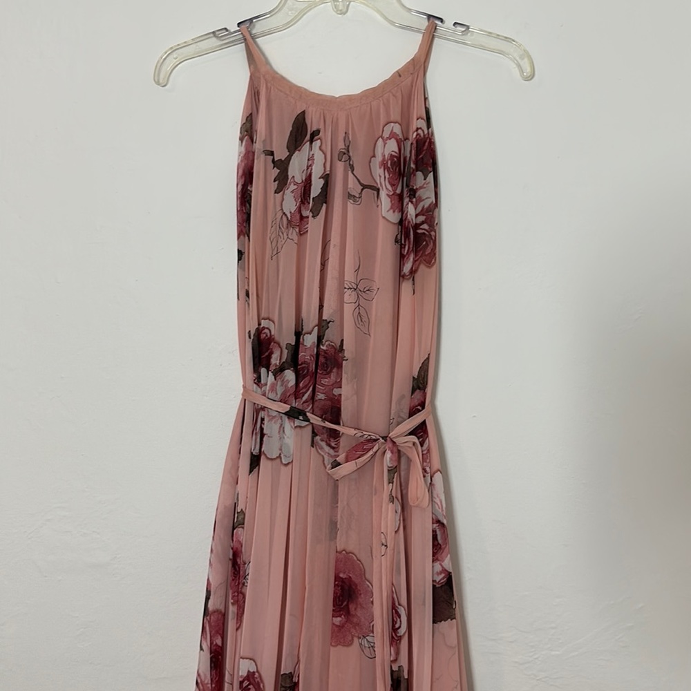 Chicwish Pink Floral Dress